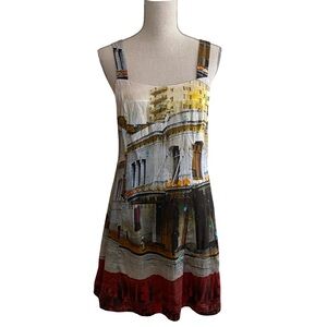 Aventures des Toiles Euro Print Sleeveless Dress